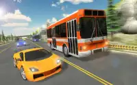 Racing In Bus: Real Highway Traffic Screen Shot 6