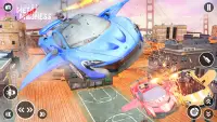Flying Car Robot Shooting Game Screen Shot 3