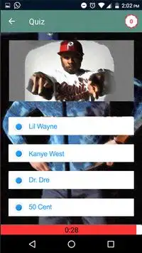 Guess the Rapper Trivia Quiz Screen Shot 1