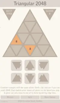 Triangular 2048 - Free Screen Shot 0