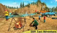SUV Taxi Yellow Cab: Offroad NY Taxi Driving Game Screen Shot 6