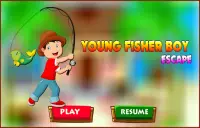 Genç Fisher Boy Kaçış Screen Shot 2