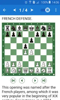 Chess Tactics: French Defense Screen Shot 0