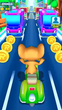 Cat Run : Tom Subway Runner 3D Screen Shot 0