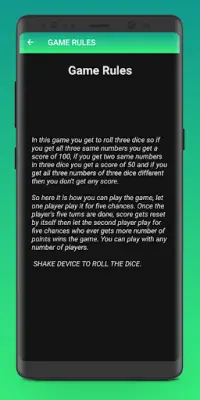 DICE GAME - SHAKE TO ROLL Screen Shot 4