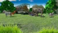 जंगली पशु ट्रक सिम्युलेटर: पशु परिवहन खेल Screen Shot 5