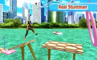 Stuntman Run Adventure Water Game Screen Shot 3