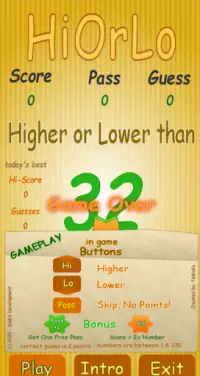 Hi Lo - higher lower free game Screen Shot 3