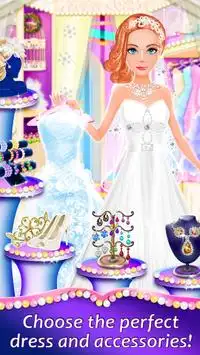शादी सैलून ड्रेस अप - फैशन गेम Screen Shot 1