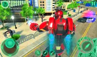 Transform Robot Flying Hero: Fire Hero Robot Games Screen Shot 5