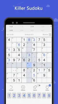 Killer Sudoku - Jeu de sudoku gratuit Screen Shot 0