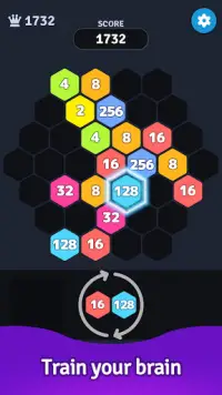 2048 Hexagon Screen Shot 1