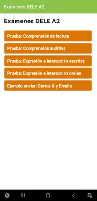 DELE A2 2021 Examen Demo Screen Shot 0