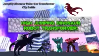 Fire Dinosaur Robot Car Transformer City Battle Screen Shot 5