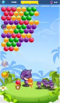 Bubble Shooter: Free the Mini Robots Screen Shot 2