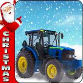 hari Natal Tanah pertanian Traktor Hadiah