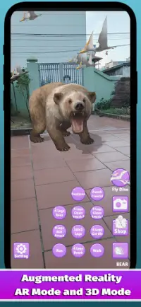 공룡 3D AR-증강 현실 Screen Shot 3