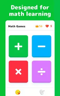 수학 게임 - 덧셈, 뺄셈, 곱셈, 나눗셈을 배우세요 Screen Shot 7