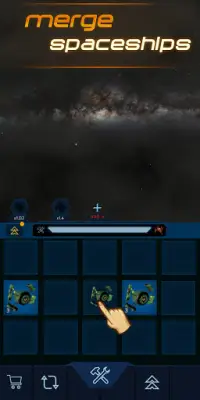 Space Merge: Idle Star Battles Screen Shot 0