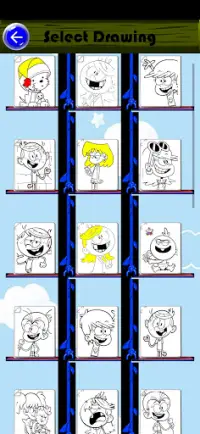 Coloring Kids - Loud House Screen Shot 1