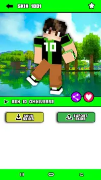 Mod Ben 10 Skins for MCPE Screen Shot 1