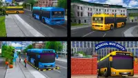 gek 3D rijden school- bus Screen Shot 2