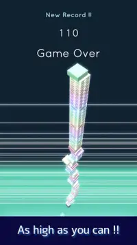 One Two Stack !! -Rhythm block stacking game- Screen Shot 2