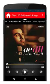 Top 100 Bollywood Songs Screen Shot 3