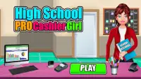 हाई स्कूल समर्थक कैशियर लड़की: बैंक कैश रजिस्टर Screen Shot 5