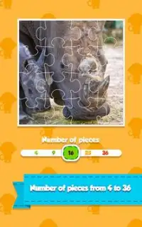 Animal Jigsaw Puzzle Kids Game Screen Shot 1
