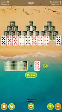 TriPeaks Solitaire 4 in 1 Card Game Screen Shot 4