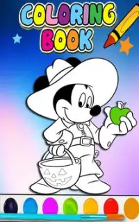 How To Color Mickey Mouse -Free Coloring For Kids- Screen Shot 2