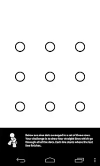 9 Dots brain challenge puzzle Screen Shot 0