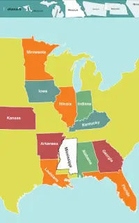 USA Map Puzzle Screen Shot 10