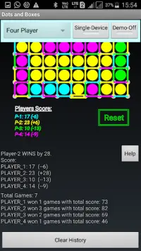 Mobile Dots and Boxes Game Screen Shot 2
