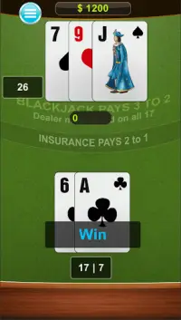 21 Blackjack Free Card Game Offline Screen Shot 2