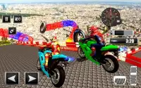 Fast Superhero Bike Stunt Racing Screen Shot 1