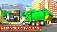 Real Garbage Truck 2017: City Cleaner Truck Park Screen Shot 1