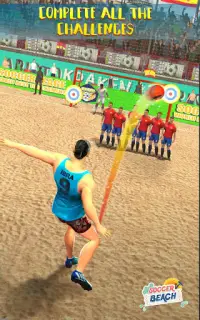 Бесплатные футбольные игры Kick Beach 2018 Screen Shot 1