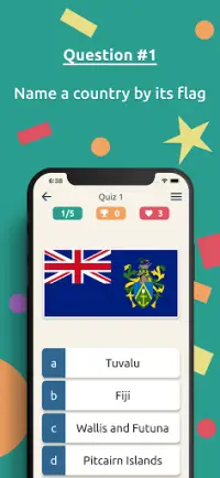 Flags and Countries of the World – Guess Quiz Screen Shot 1