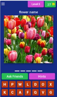 Flower Quiz Game (Flower Name Word Game) Screen Shot 2