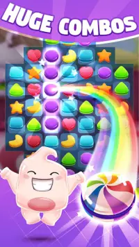 グミキャンディーマッチゲーム Match 3 Puzzle Game Screen Shot 1