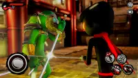 stickman Ninja samurai zwaard vechten spellen 3D Screen Shot 0