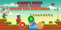 Bunny’s World - Super Jungle Rabbit Run Adventure Screen Shot 0
