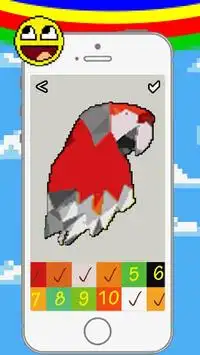 Pixel Art - Animals  poly coloring by number Screen Shot 4