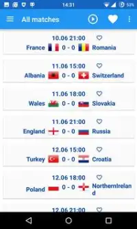 Results of UEFA Euro 2016 Screen Shot 6