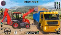 jogo de tractor escavadora Screen Shot 0