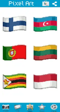 Coloring Flags Pixel Art Screen Shot 4