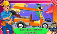 Tuk Tuk Builder & Repair Game Screen Shot 1