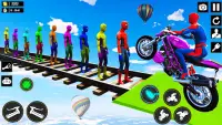 Superhero Bike Stunts 3D Race Screen Shot 3